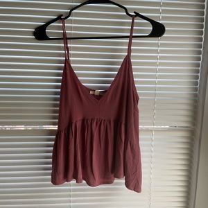 LA Hearts peplum crop top